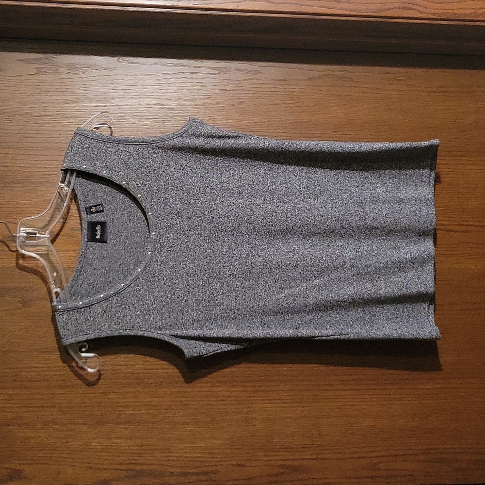 Studded heather tank top